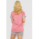 Женская пижама с принтом, цвет пудровый, 243R3049