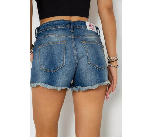 Шорти жіночі джинсові, колір синій, 244R261-1