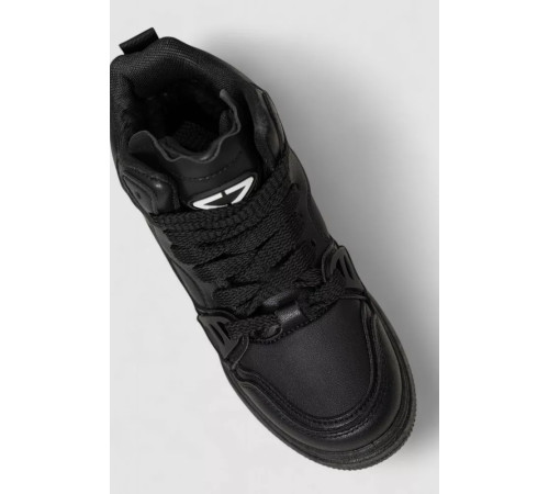 Кросівки жіночі на хутрі, колір чорний, 243R107-5