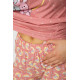 Пижама женская с принтом, цвет пудровый, 243R15492.