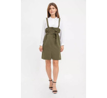 Сарафан свободного кроя, цвета хаки, 119R313.