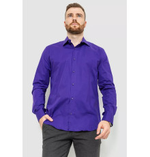 Сорочка чоловіча однотонна, колір фіолетовий, 214R7081