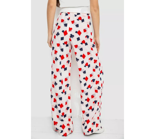 Штани жіночі вільного крою, колір молочно-червоний, 119R350-3