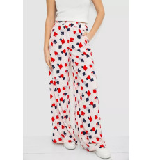 Штани жіночі вільного крою, колір молочно-червоний, 119R350-3