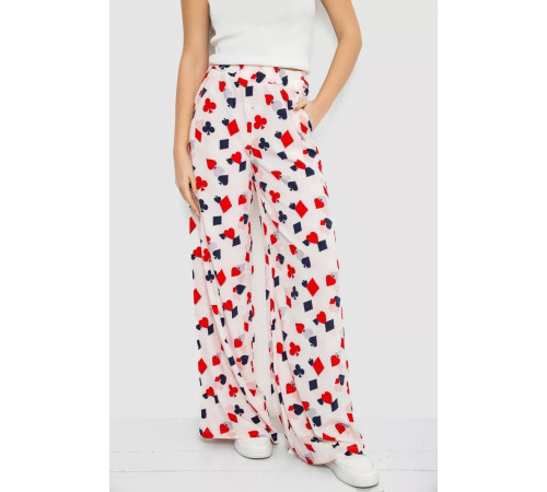 Штани жіночі вільного крою, колір молочно-червоний, 119R350-3