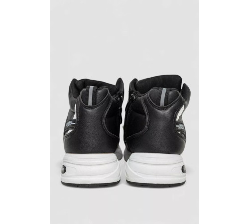 Кросівки чоловічі на хутрі, колір чорно-білий, 243R102-2