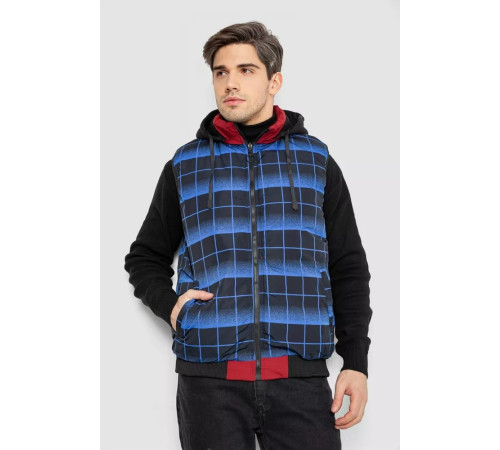 Жилетка мужская демисезонная двухсторонняя, цвет бордовый, 244R99008.