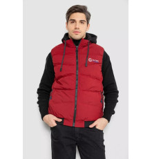 Жилетка чоловіча демісезонна двостороння, колір бордовий, 244R99008