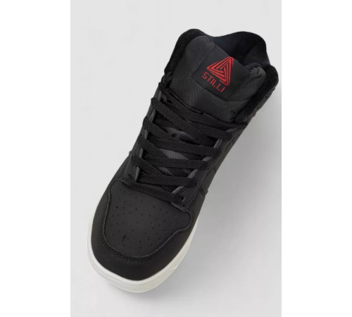 Кроссовки мужские зимние на меху, цвет черно-белый, 248RH1050-5.