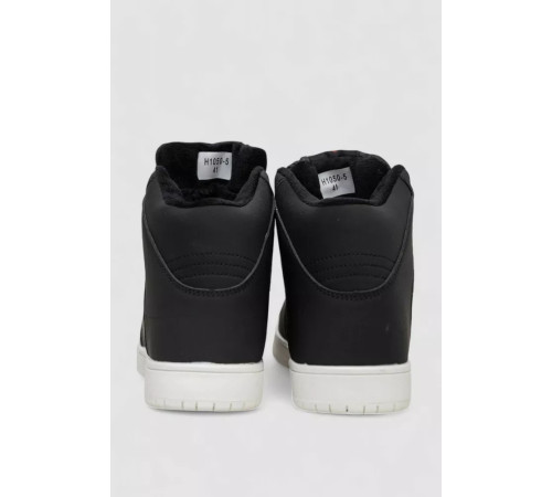 Кроссовки мужские зимние на меху, цвет черно-белый, 248RH1050-5.