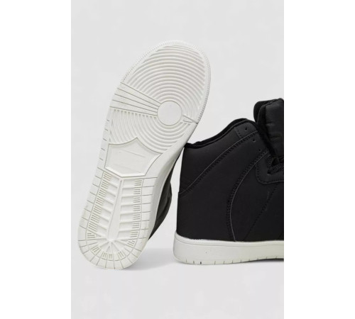 Кроссовки мужские зимние на меху, цвет черно-белый, 248RH1050-5.