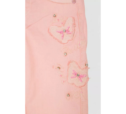 Джинси для дівчаток, колір персиковий, 247R10017