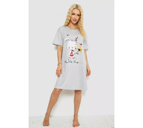 Ночная рубашка, цвет серо-белый, 238R335-1.