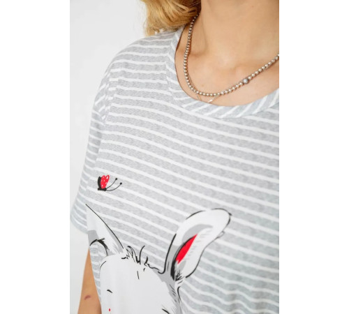 Ночная рубашка, цвет серо-белый, 238R335-1.