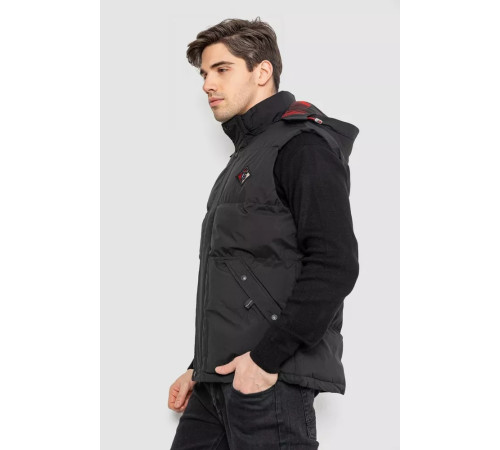 Жилетка чоловіча демісезонна, колір чорний, 244R99007