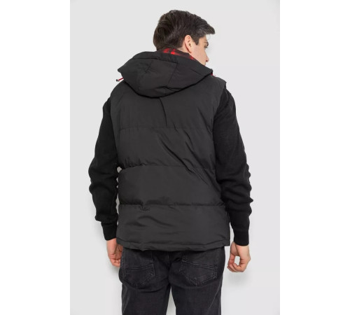 Жилетка чоловіча демісезонна, колір чорний, 244R99007