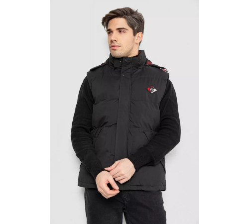 Жилетка чоловіча демісезонна, колір чорний, 244R99007