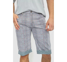 Шорты мужские в клетку, цвет серый, 244R31-222