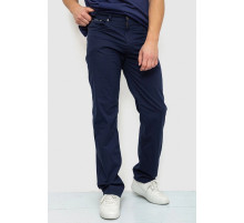 Брюки мужские однотонные, цвет темно-синий, 243R9106