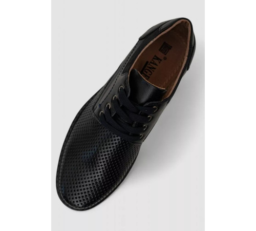 Туфли мужские с перфорацией, цвет темно-синий, 243RB1805.