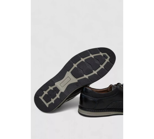 Туфли мужские с перфорацией, цвет темно-синий, 243RB1805.