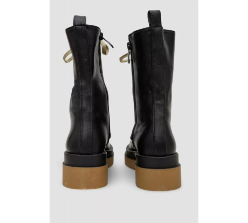 Ботинки женские демисезонные, цвет черно-бежевый, 243RL2