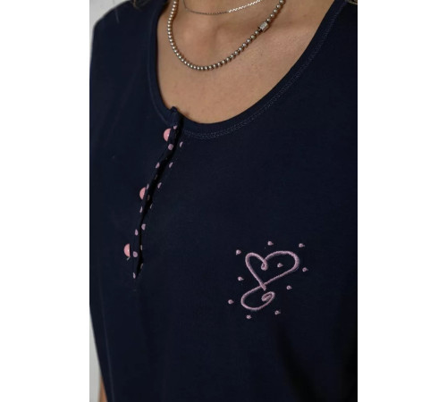 Женская пижама с принтом, цвет синий, 243R7082