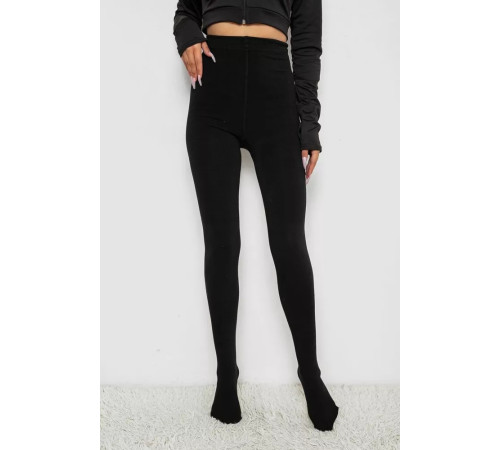 Колготи жіночі на флісі, колір чорний, 238R7018