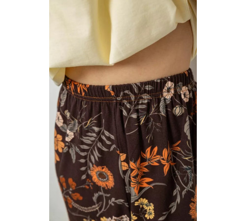 Женская пижама с принтом, цвет желтый, 243R1600-008