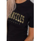 Женская футболка с принтом, цвет черный, 238R57476