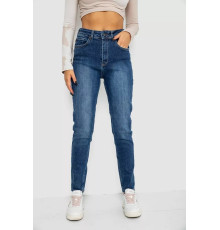 Джинси жіночі Mom-fit стрейч, колір синій, 244R1143