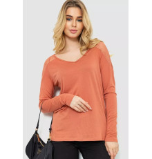 Кофта женская, цвет темно-коралловый, 244R034