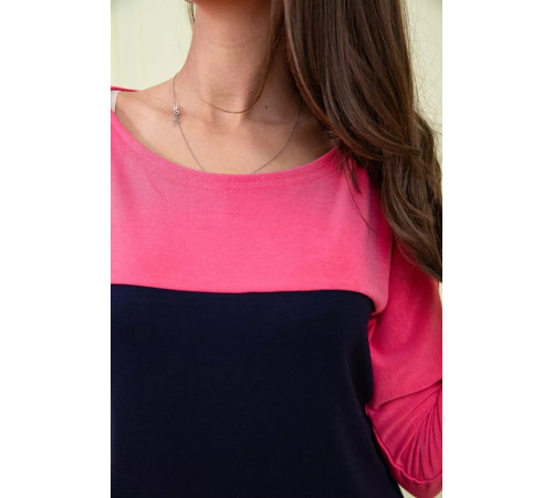 Повседневное платье меди, сине-розового цвета, 167R079-1.