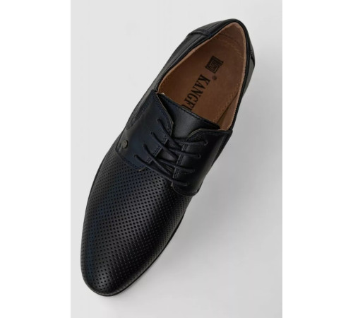 Туфлі чоловічі з перфорацією, колір темно-синій, 243RC1312