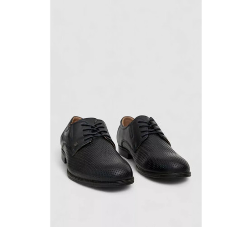 Туфлі чоловічі з перфорацією, колір темно-синій, 243RC1312