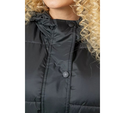 Жилет женский с капюшоном, цвет темно-зеленый, 207R2016