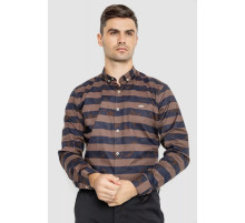 Сорочка чоловіча повсякденна, колір коричнево-синій, 247R408