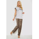 Женская пижама с принтом, цвет серый, 243R2101