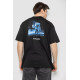 Футболка мужская с принтом, цвет черный, 244R2125