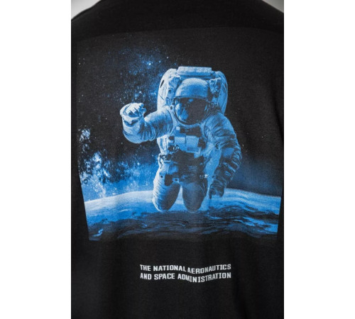 Футболка мужская с принтом, цвет черный, 244R2125