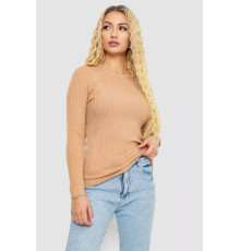 Кофта женская однотонная 244R2031-2, цвет Бежевый.