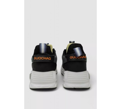 Кроссовки мужские демисезонные, цвет черно-белый, 243RHK22