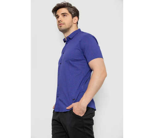 Сорочка чоловіча с принтом, колір фіолетовий, 214R6917-11