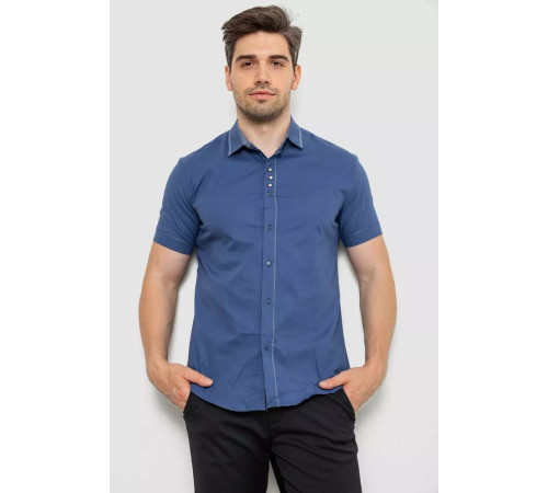 Сорочка чоловіча, колір синій, 214R7420