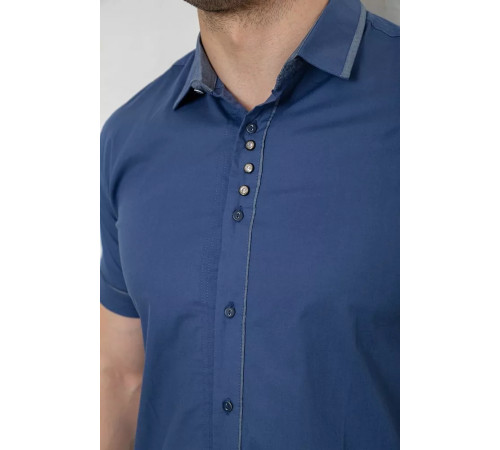 Сорочка чоловіча, колір синій, 214R7420