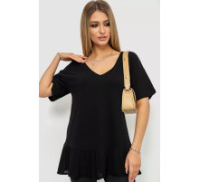 Футболка ошатна, колір чорний, 244R091