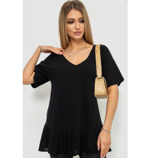 Футболка ошатна, колір чорний, 244R091