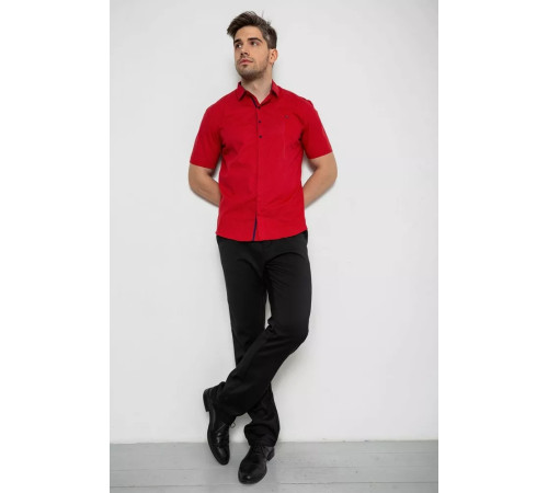 Рубашка мужская с принтом, цвет красный, 214R7142