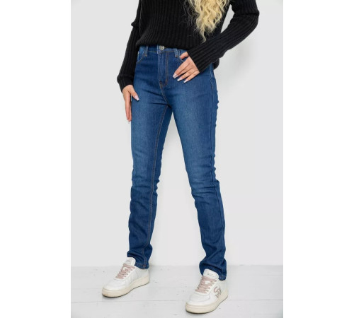Джинси жіночі на флісі, колір синій, 244RM8106