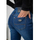 Джинси жіночі на флісі, колір синій, 244RM8106